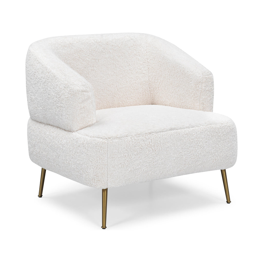 TEDDY Boucle Fabric Accent Chair