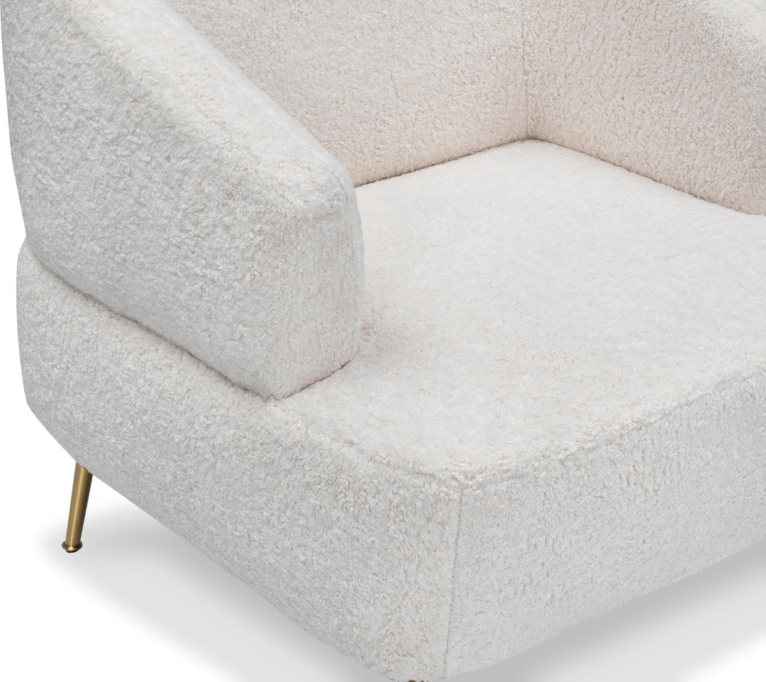 TEDDY Boucle Fabric Accent Chair