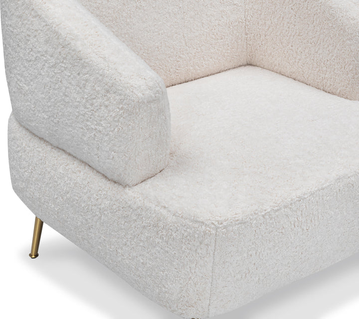 TEDDY Boucle Fabric Accent Chair
