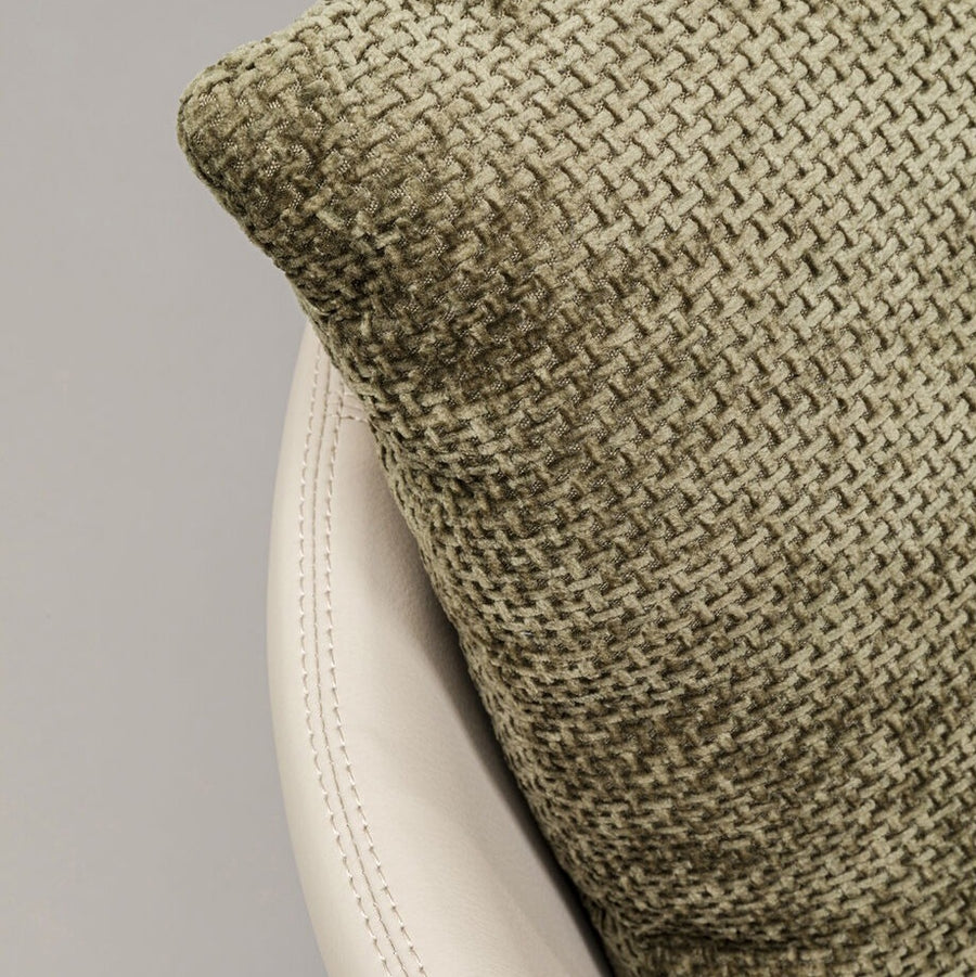EVERLY Swivel Woven Fabric Accent Chair