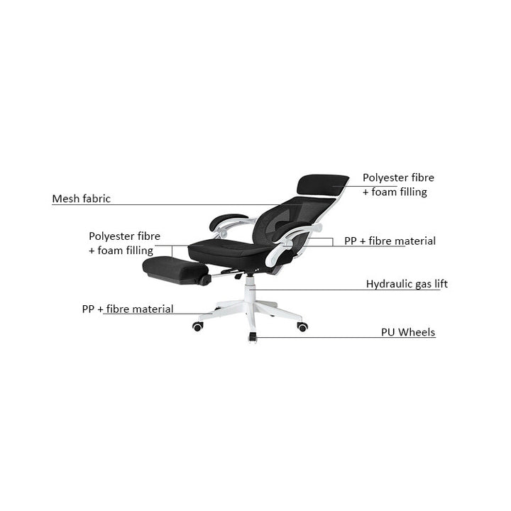 LEAH Office Chair with Footrest