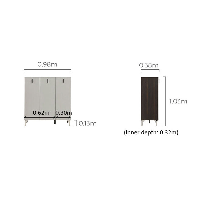 LENNON Tempered Glass Shoe Cabinet
