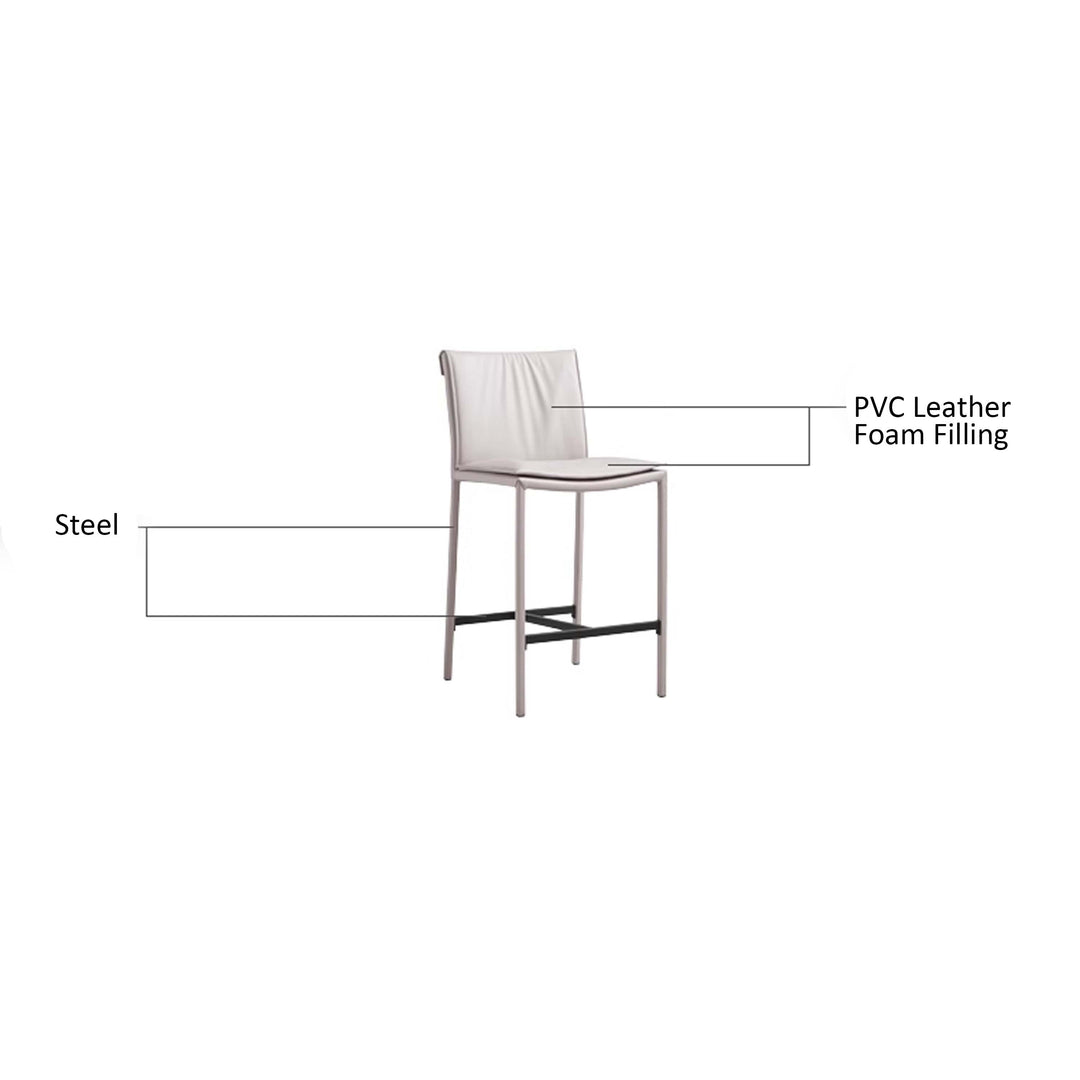 JACKSON Curved Back Bar Stool