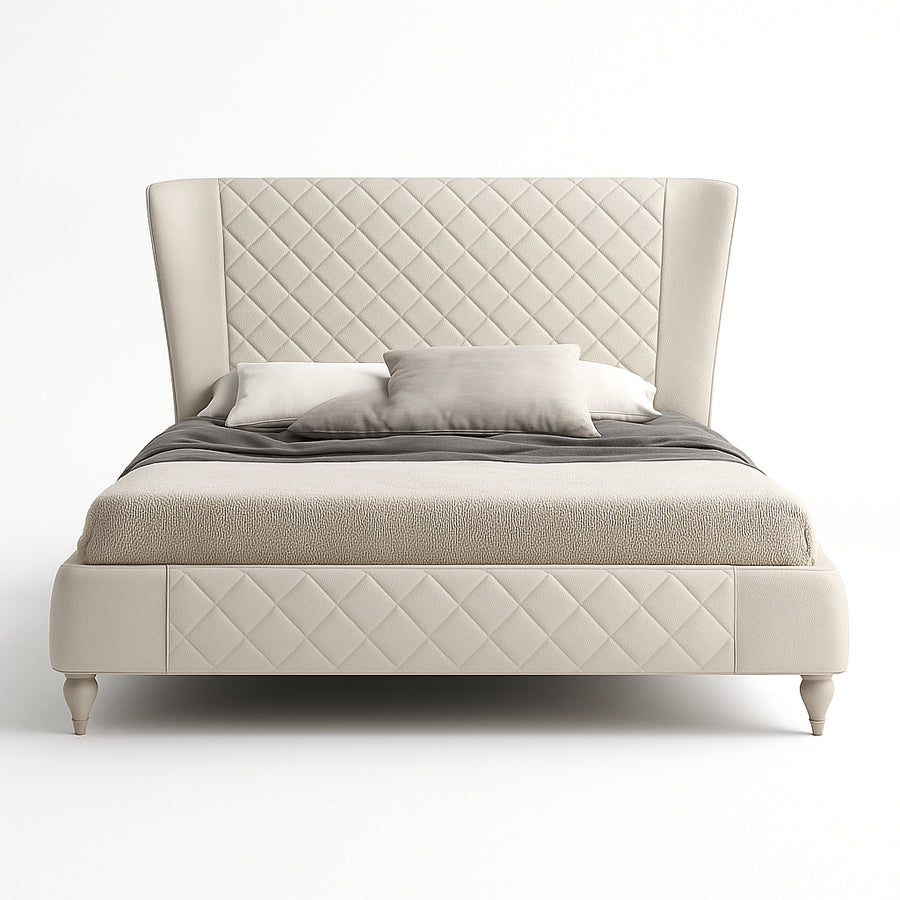 NATHAN Full Leather Bed - NT Concepts Italia