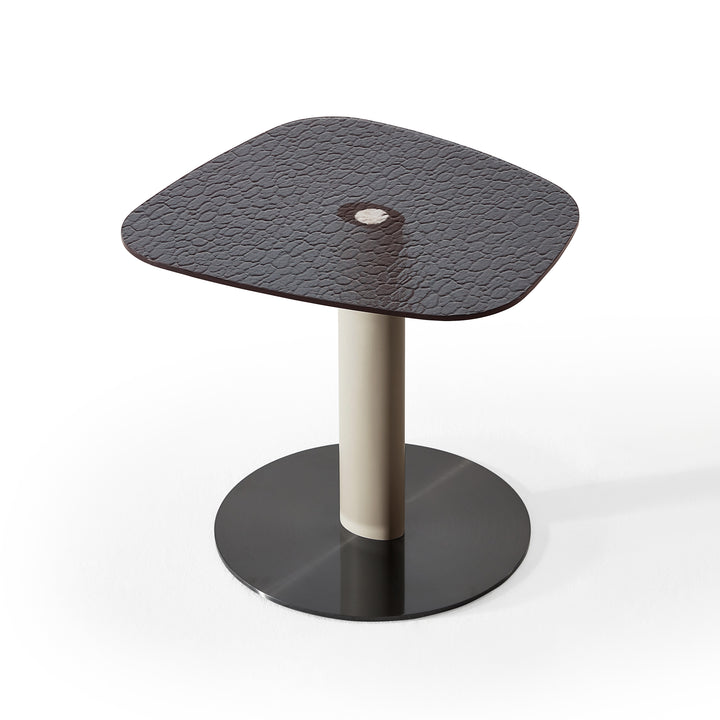 NOIRRA Minimalist Round Base Accent Side Table