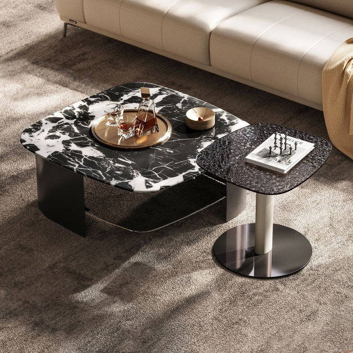 EIRA Snowfall on Obsidian Stone Table