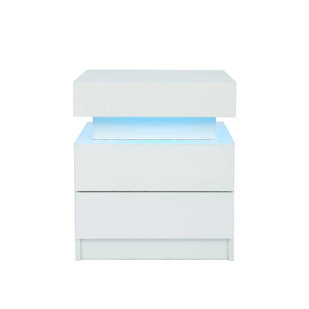 ALEXIS LED 3-Drawer Nightstand