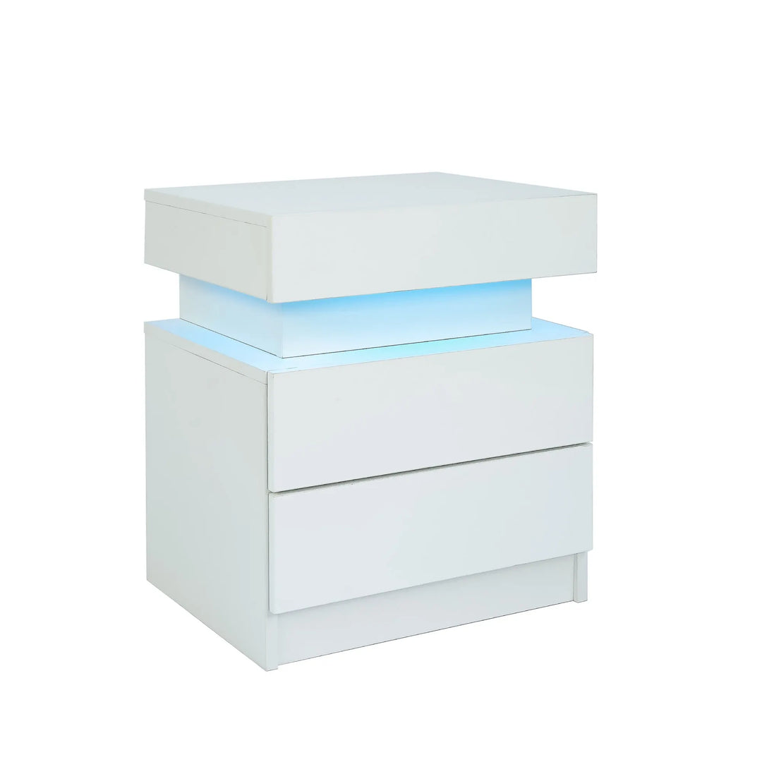 ALEXIS LED 3-Drawer Nightstand
