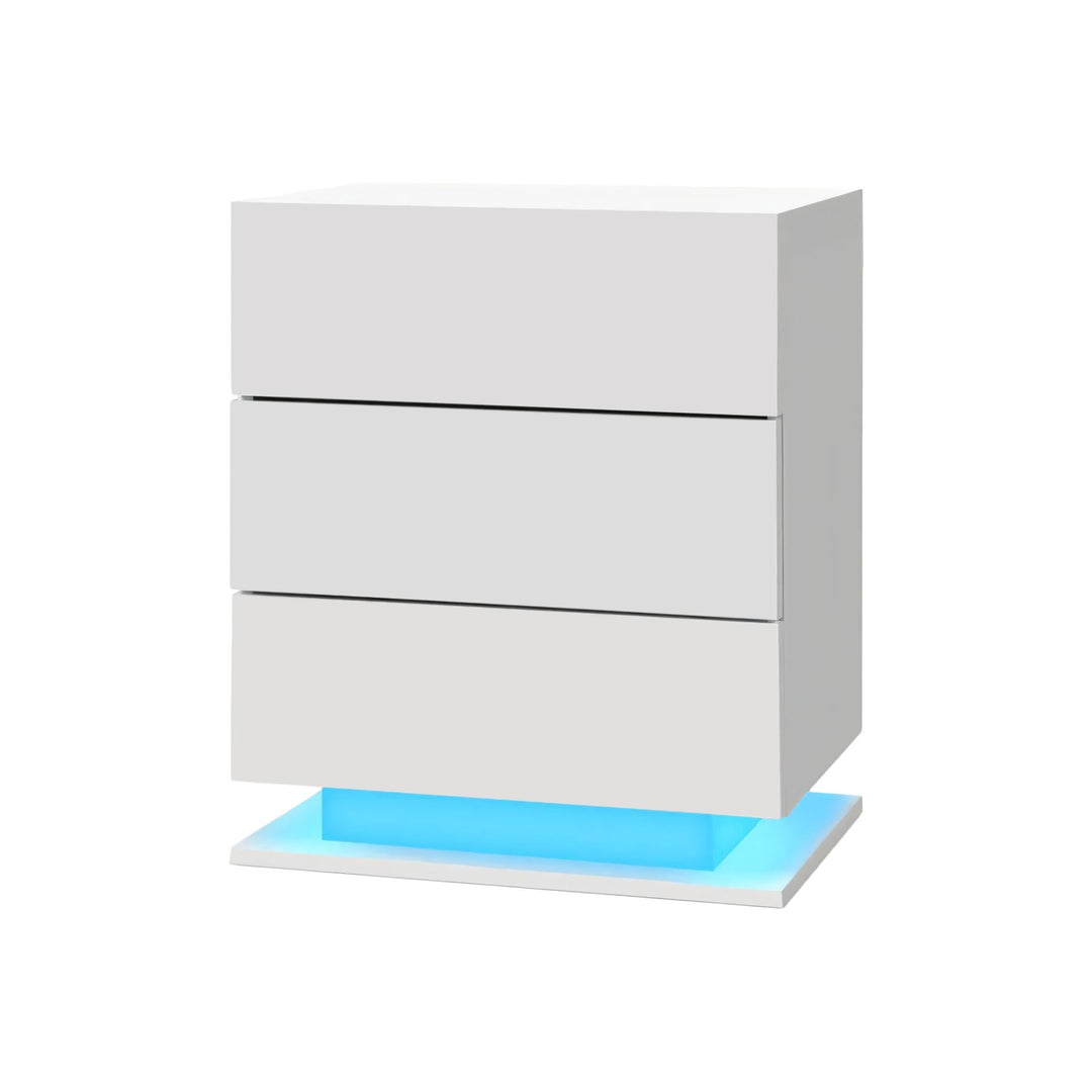 WILSON LED 3-Drawer Nightstand
