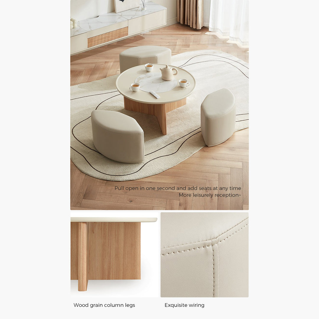 LOYAL Wooden Compact, Three Seater Coffee Table