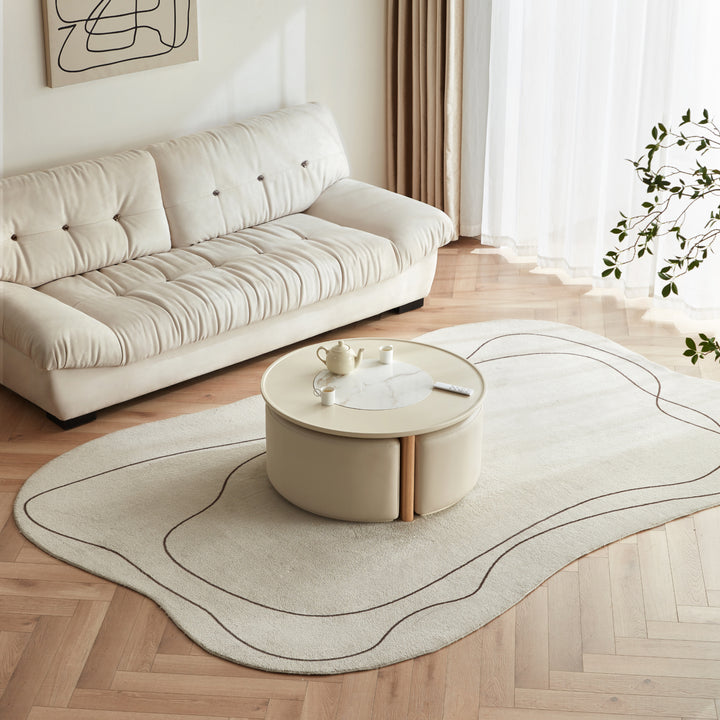 LOYAL Wooden Compact, Three Seater Coffee Table