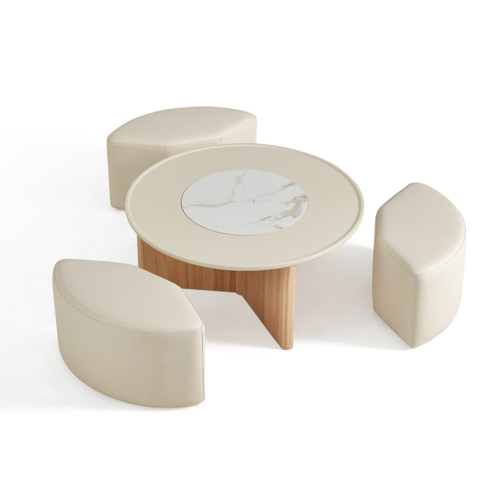 LOYAL Wooden Compact, Three Seater Coffee Table