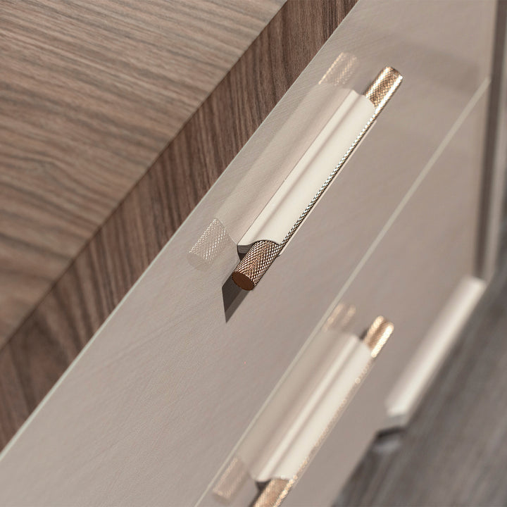 NORA Rope Taupe Walnut Nightstand - Status Italy