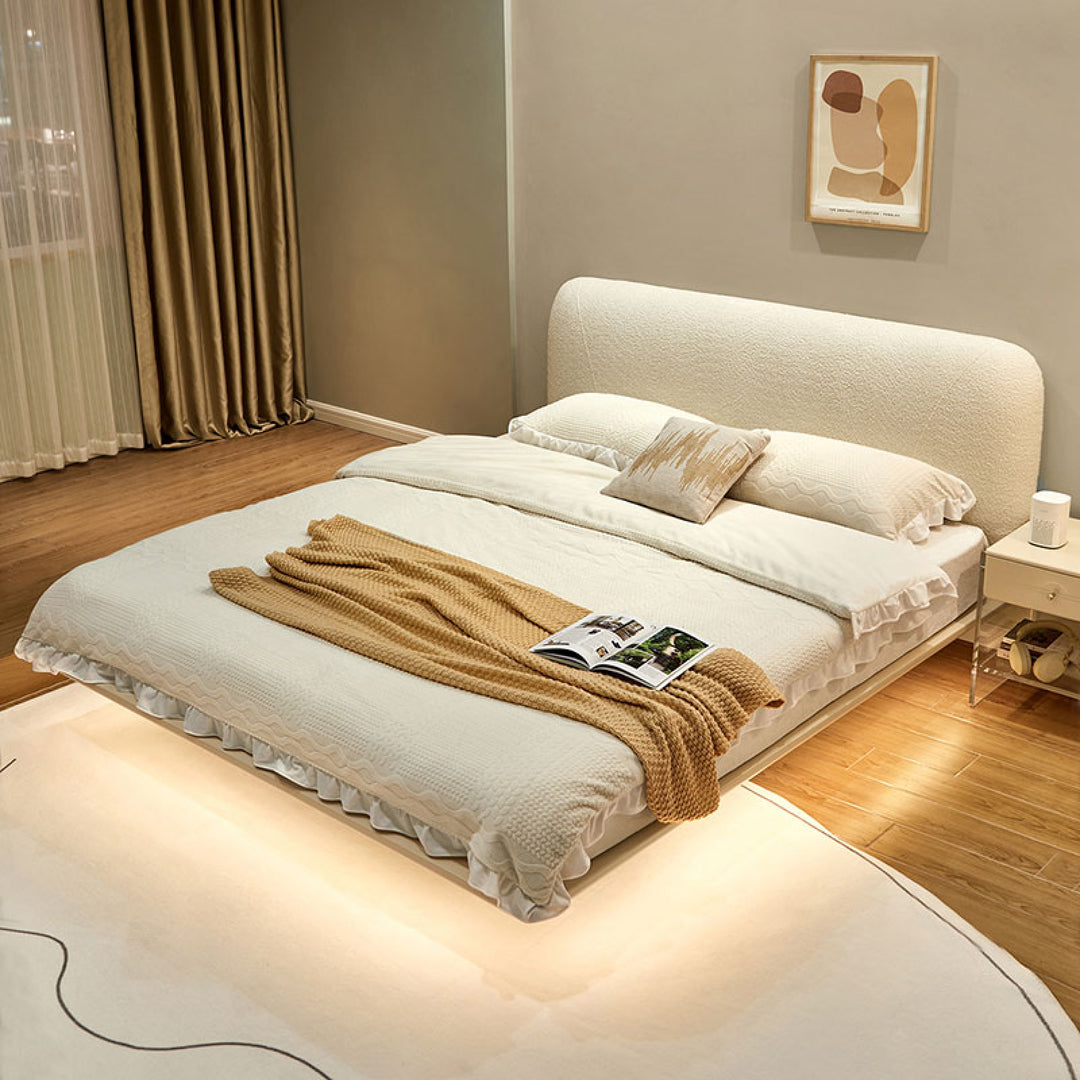 LYAM Minimal, Cream White Bed