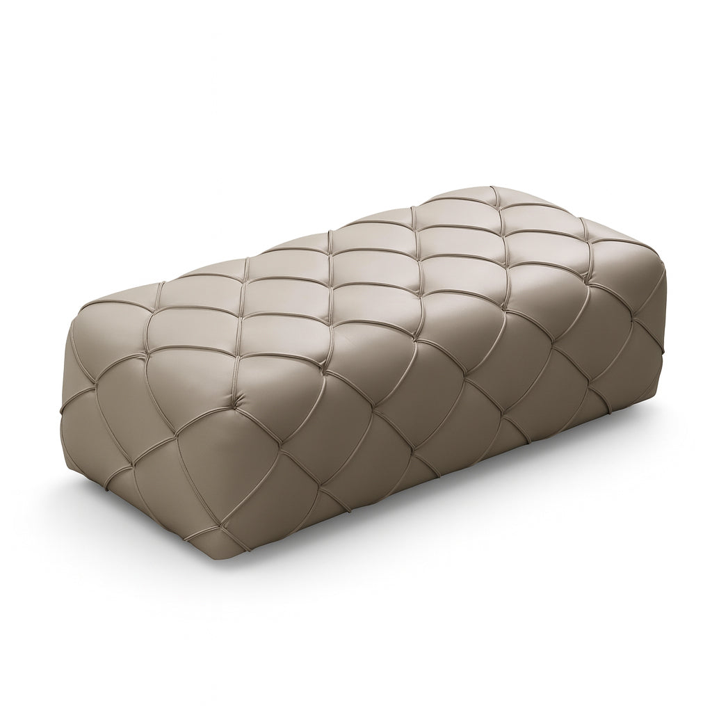 DIANA Tufted Leatherette Bench