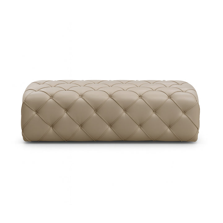 DIANA Tufted Leatherette Bench