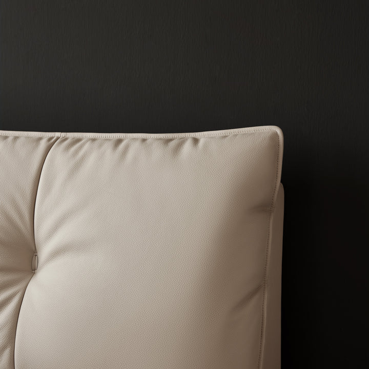 MIRKO Leather Lift-Up Storage Bed