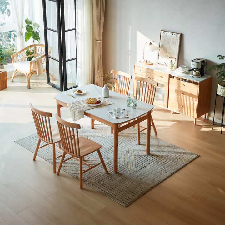 LILY Wooden & Ceramic Dining Table