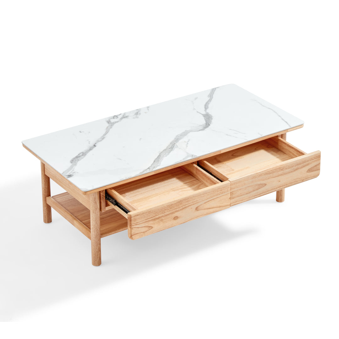 LAYLA Wooden And Ceramic Coffee Table