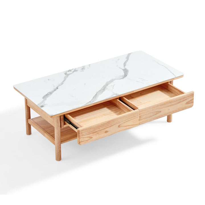 LAYLA Wooden And Ceramic Coffee Table