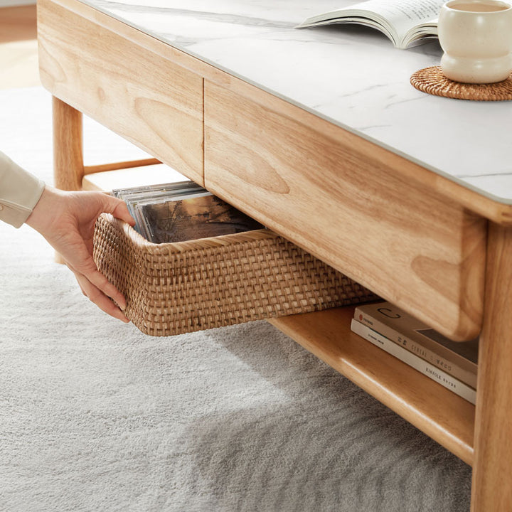 LAYLA Wooden And Ceramic Coffee Table