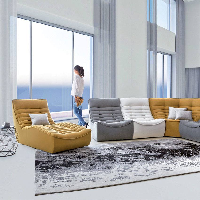 ZIP Fabric Togo Chaise – Calia Italia