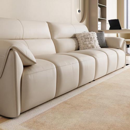 MATTHEW Leather Sofa with Moveable Ottoman