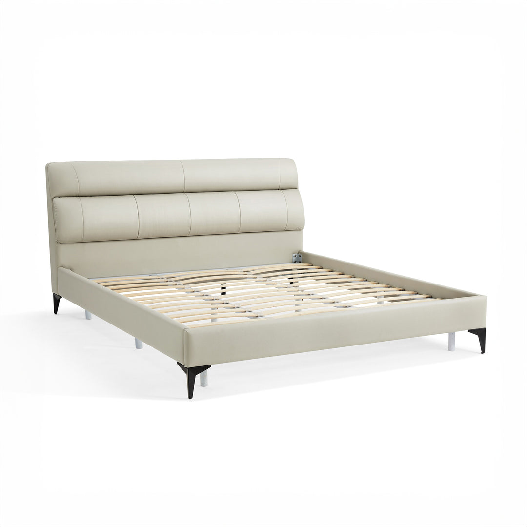 ISSAC Top-Grain Leather Bed