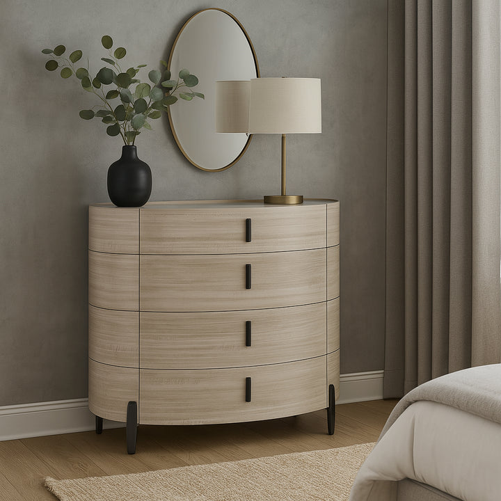 BROOKS Curved 4-Drawer Chest