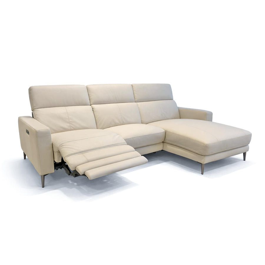 DOVER Power Motion Reclining Sectional Leather Sofa