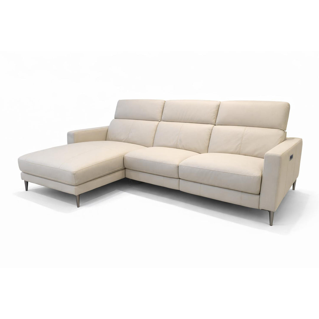 DOVER Power Motion Reclining Sectional Leather Sofa