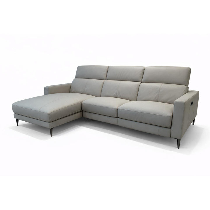 DOVER Power Motion Reclining Sectional Leather Sofa