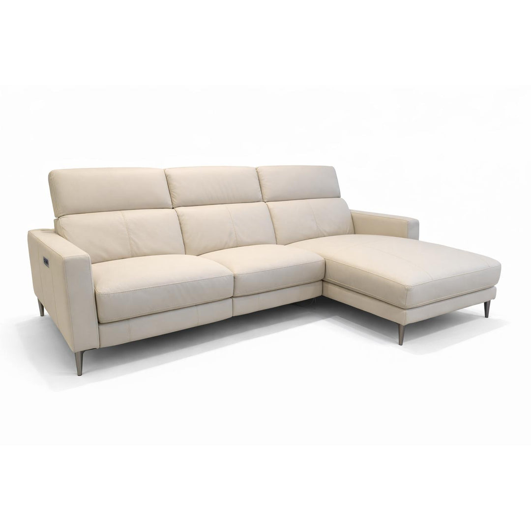 DOVER Power Motion Reclining Sectional Leather Sofa