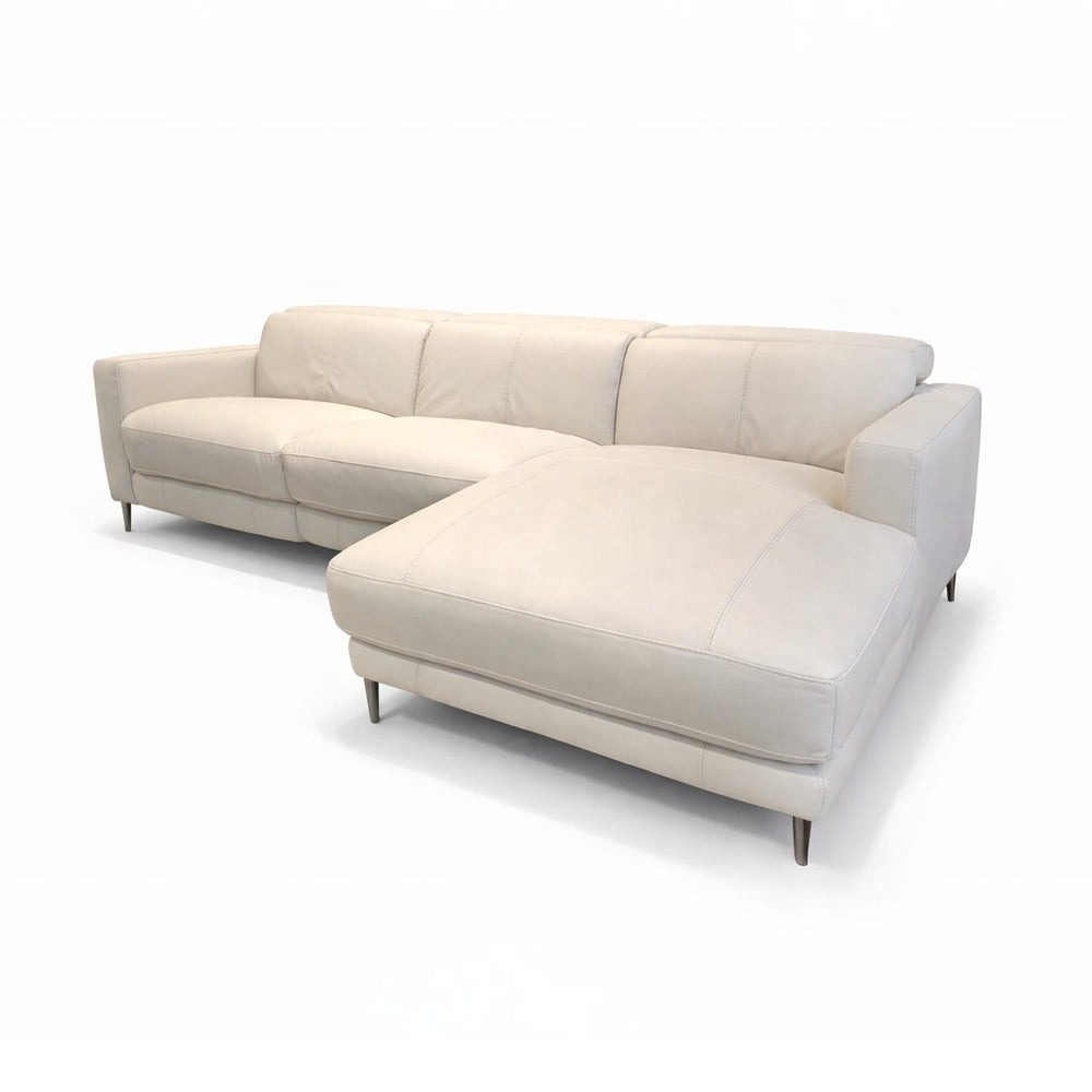 DOVER Power Motion Reclining Sectional Leather Sofa