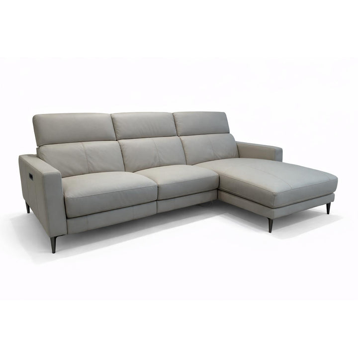 DOVER Power Motion Reclining Sectional Leather Sofa