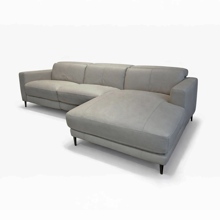 DOVER Power Motion Reclining Sectional Leather Sofa