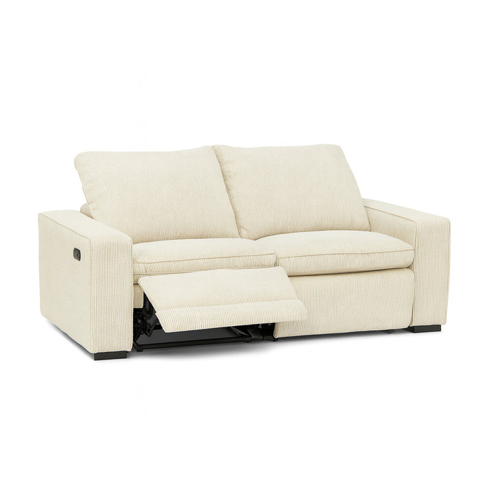 ELDRIC Beige Fabric Power Reclining Sofa