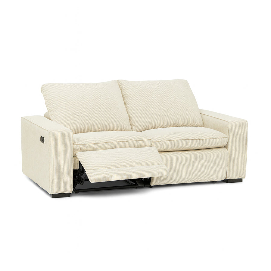 ELDRIC Beige Fabric Power Reclining Sofa