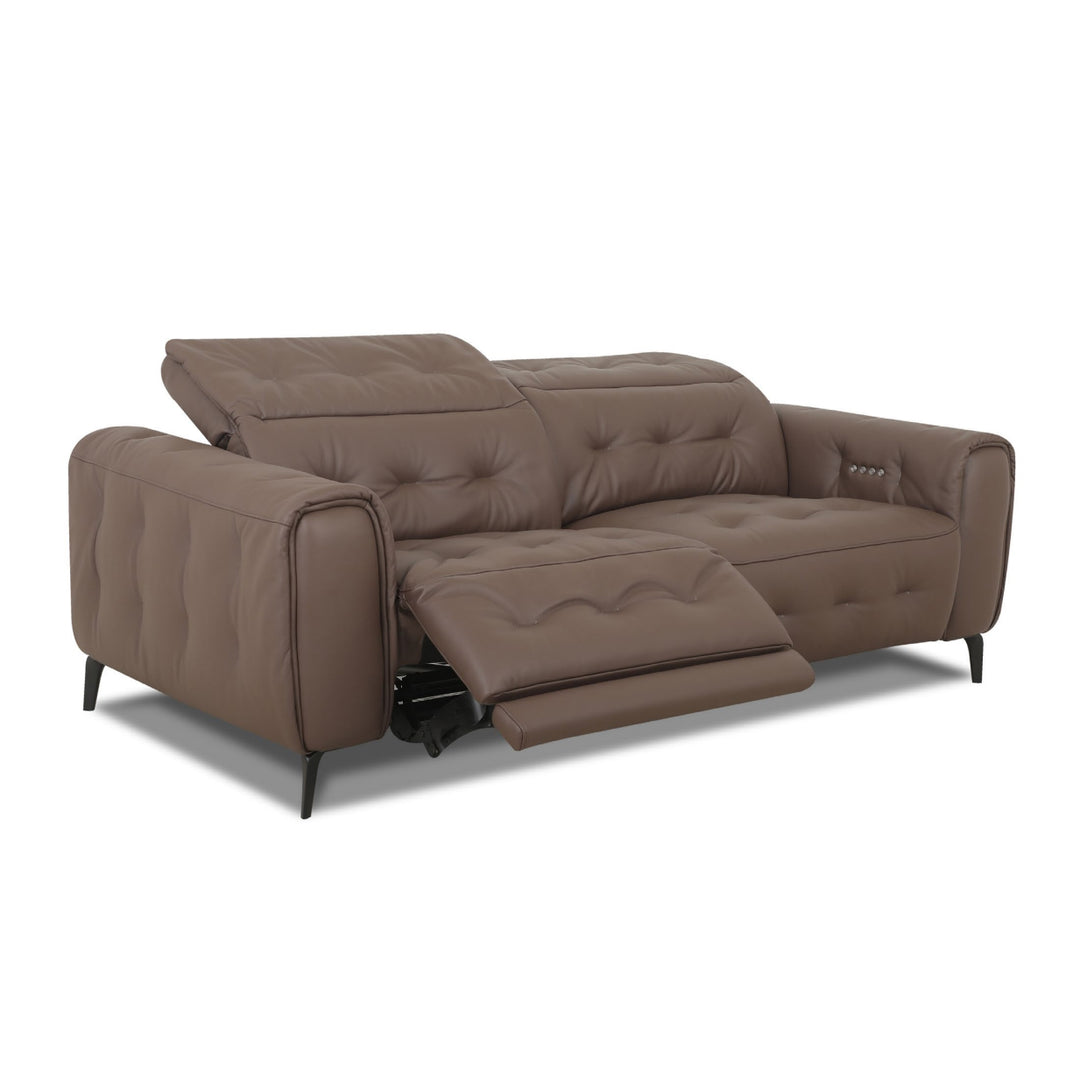 ROWAN Contemporary 2.5-Seater Leather Recliner Sofa