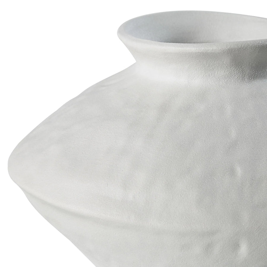 ANGEL Off-White Ceramic Vase for Home Decor