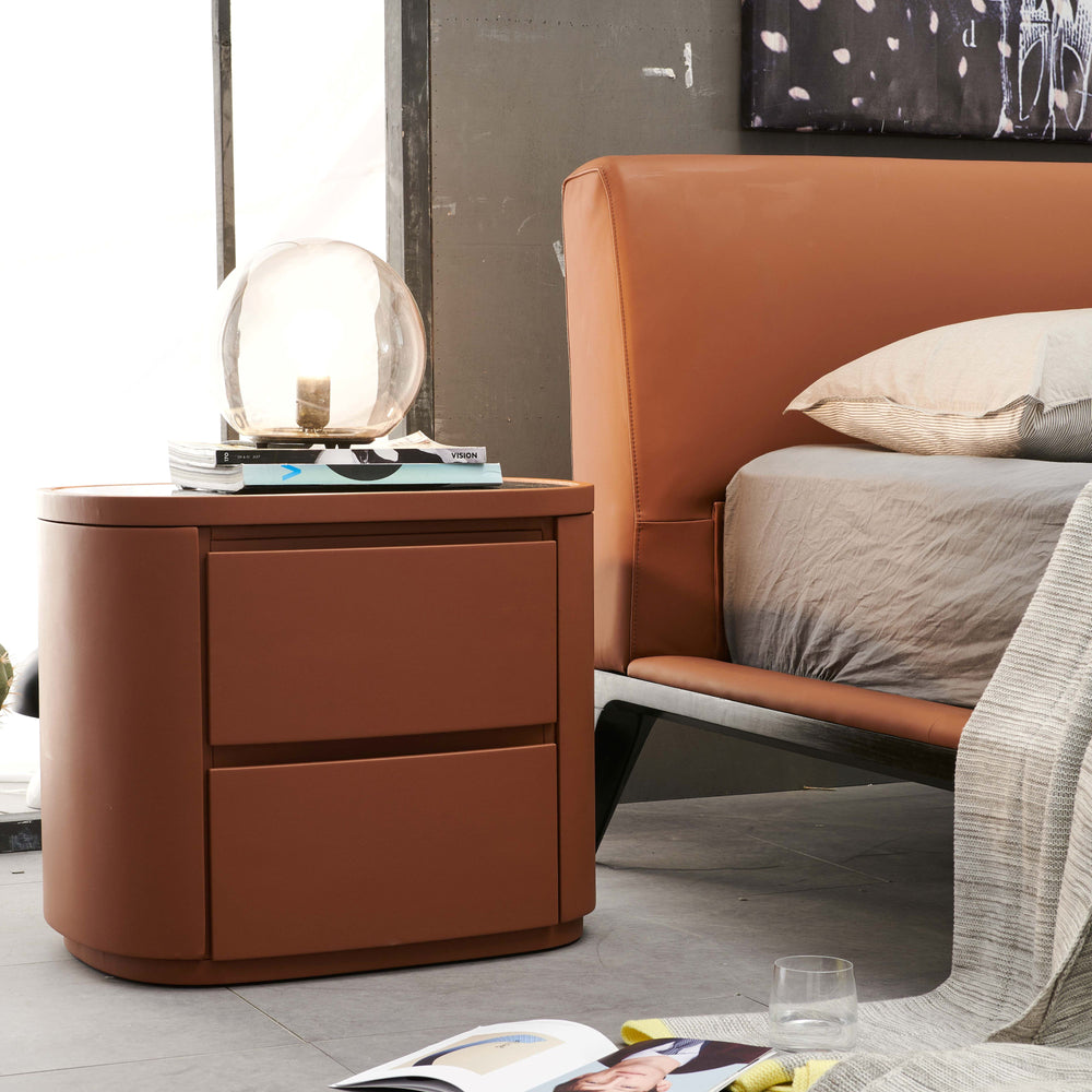 YOUSSEF Tempered Glass Nightstand
