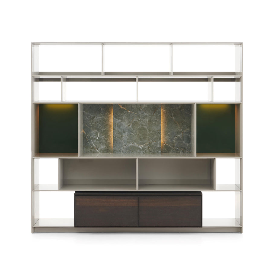 RIKO Stone-Accented Book Shelf