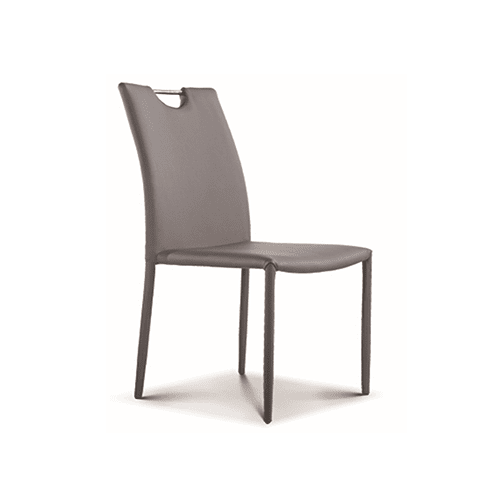 CHRIS Vegan Leather Dining Chair Gray