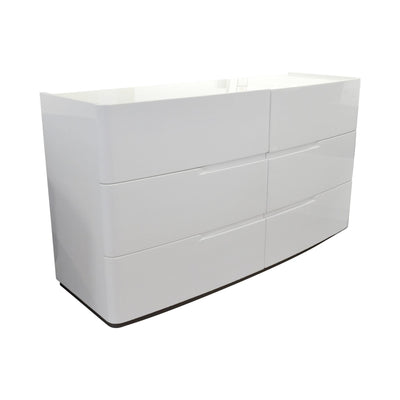 ANGELA White 6-Drawer Dresser