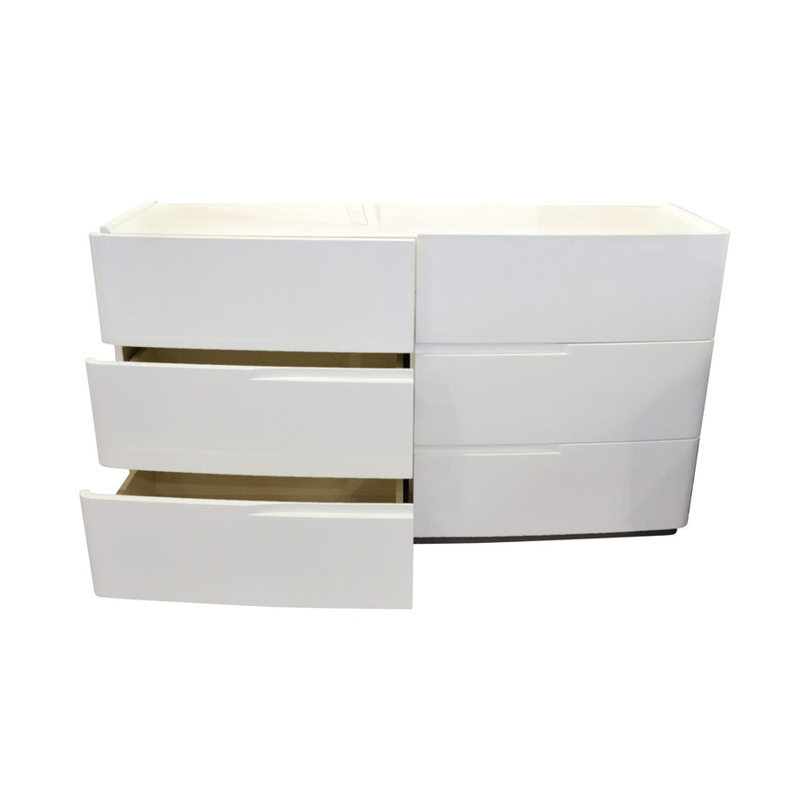 ANGELA White 6-Drawer Dresser