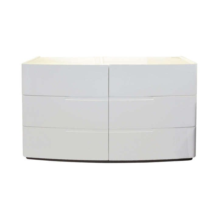 LUMIA White 6-Drawer Dresser