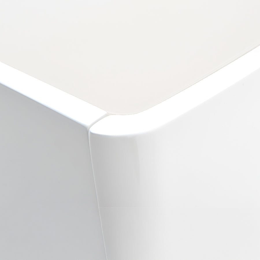 ANGELA Gloss White Nightstand
