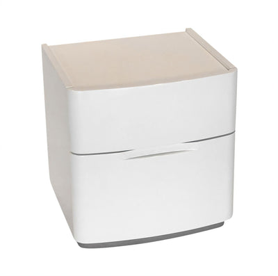 ANGELA Gloss White Nightstand