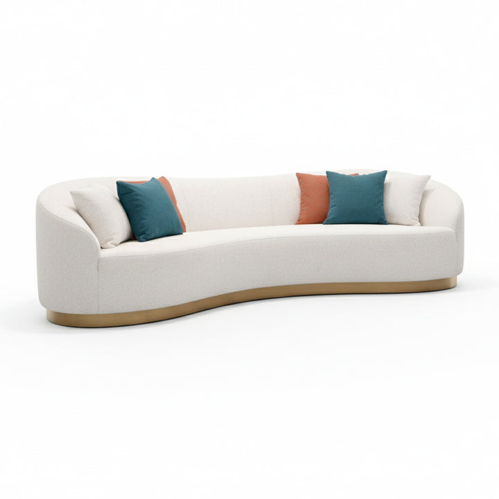 OLIVIA Fabric Curved Sofa