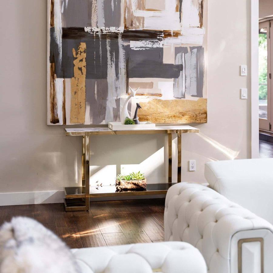 STELLA Marble Top Console Table